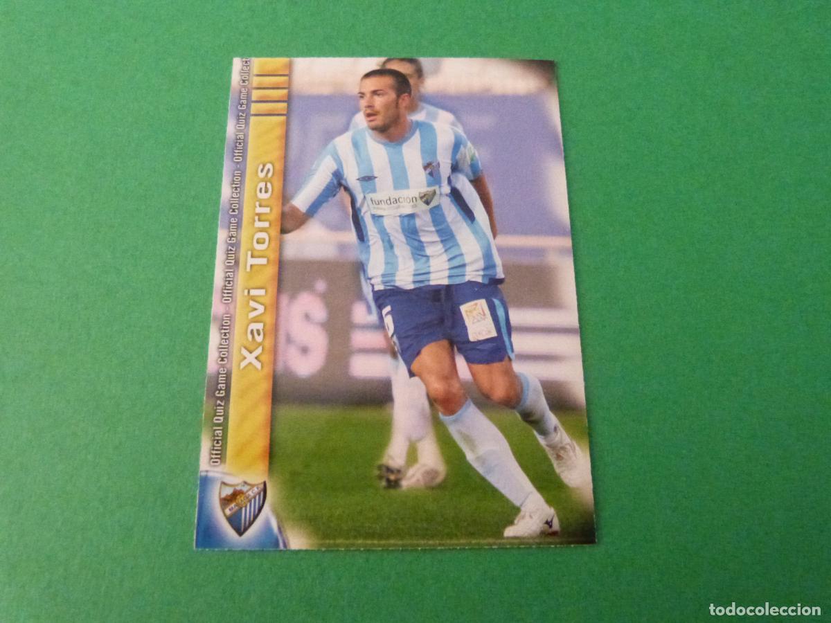 Cromos de f&uacute;tbol: TRADING CARD FUTBOL XAVI TORRES MALAGA C.F. N&ordm; 207 FICHAS LIGA MUNDICROMO 2009-2010/09-10
