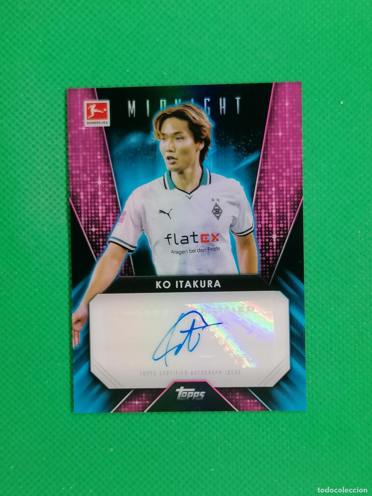 Cromos de f&uacute;tbol: KO ITAKURA MONCHENGLADBACH AUTOGRAFO AUTO FIRMA MIDNIGHT ⚽ TOPPS CHROME 24 25 2024 2025 ⚽