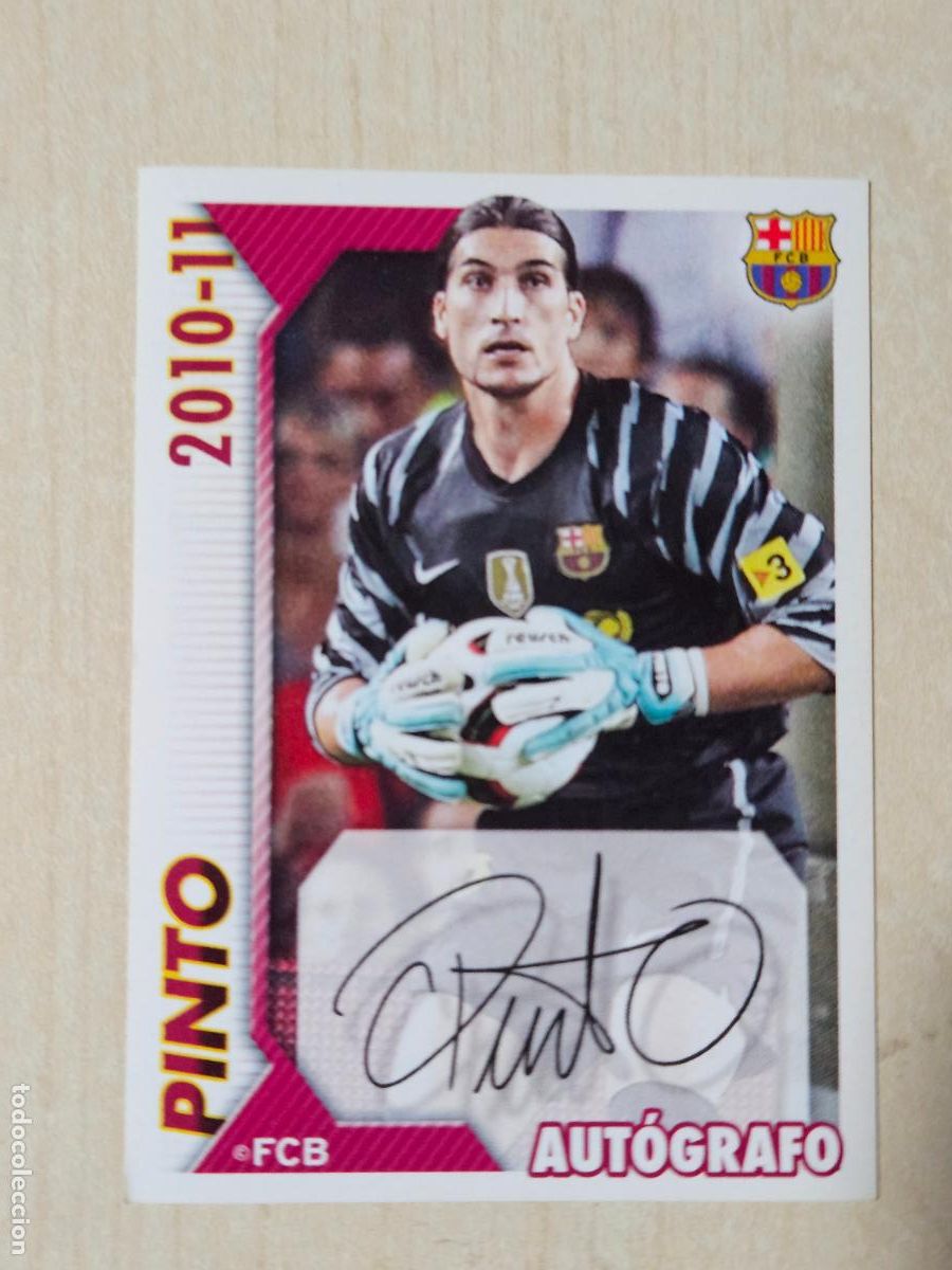 Cromos de f&uacute;tbol: CROMO N&ordm; 23 PINTO - COLECCION OFICIAL BARCELONA LIGA 2010 2011 - 10 11 SIN PEGAR