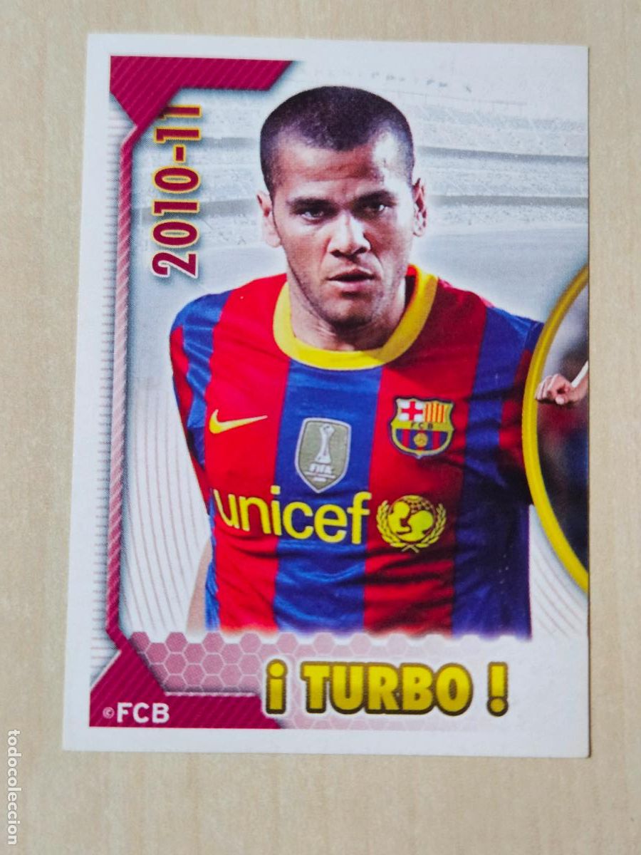 Cromos de f&uacute;tbol: CROMO N&ordm; 30 DANI ALVES - COLECCION OFICIAL BARCELONA LIGA 2010 2011 - 10 11 SIN PEGAR