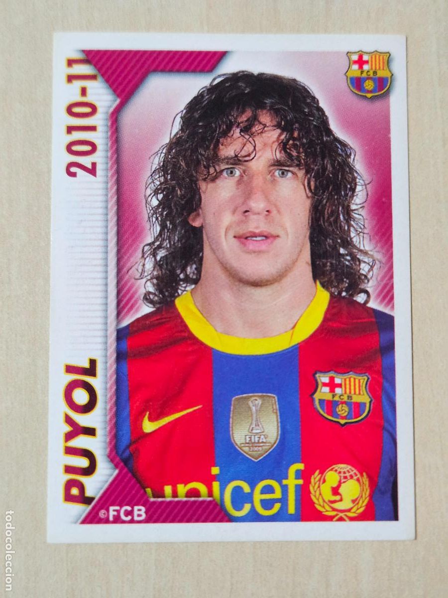 Fu&szlig;ball-Sticker: CROMO N&ordm; 32 PUYOL - COLECCION OFICIAL BARCELONA LIGA 2010 2011 - 10 11 SIN PEGAR