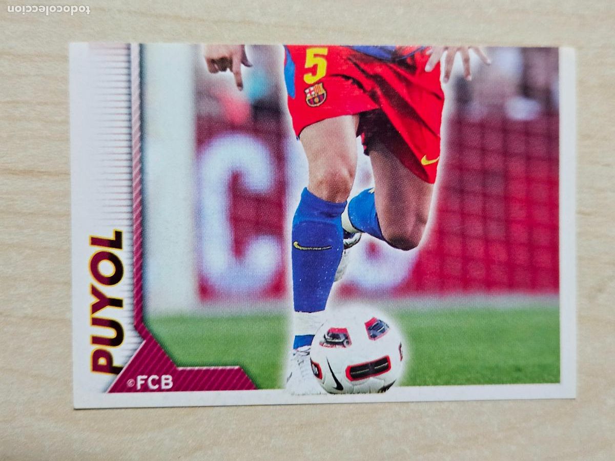 Figurine di Calcio: CROMO N&ordm; 34 PUYOL - COLECCION OFICIAL BARCELONA LIGA 2010 2011 - 10 11 SIN PEGAR
