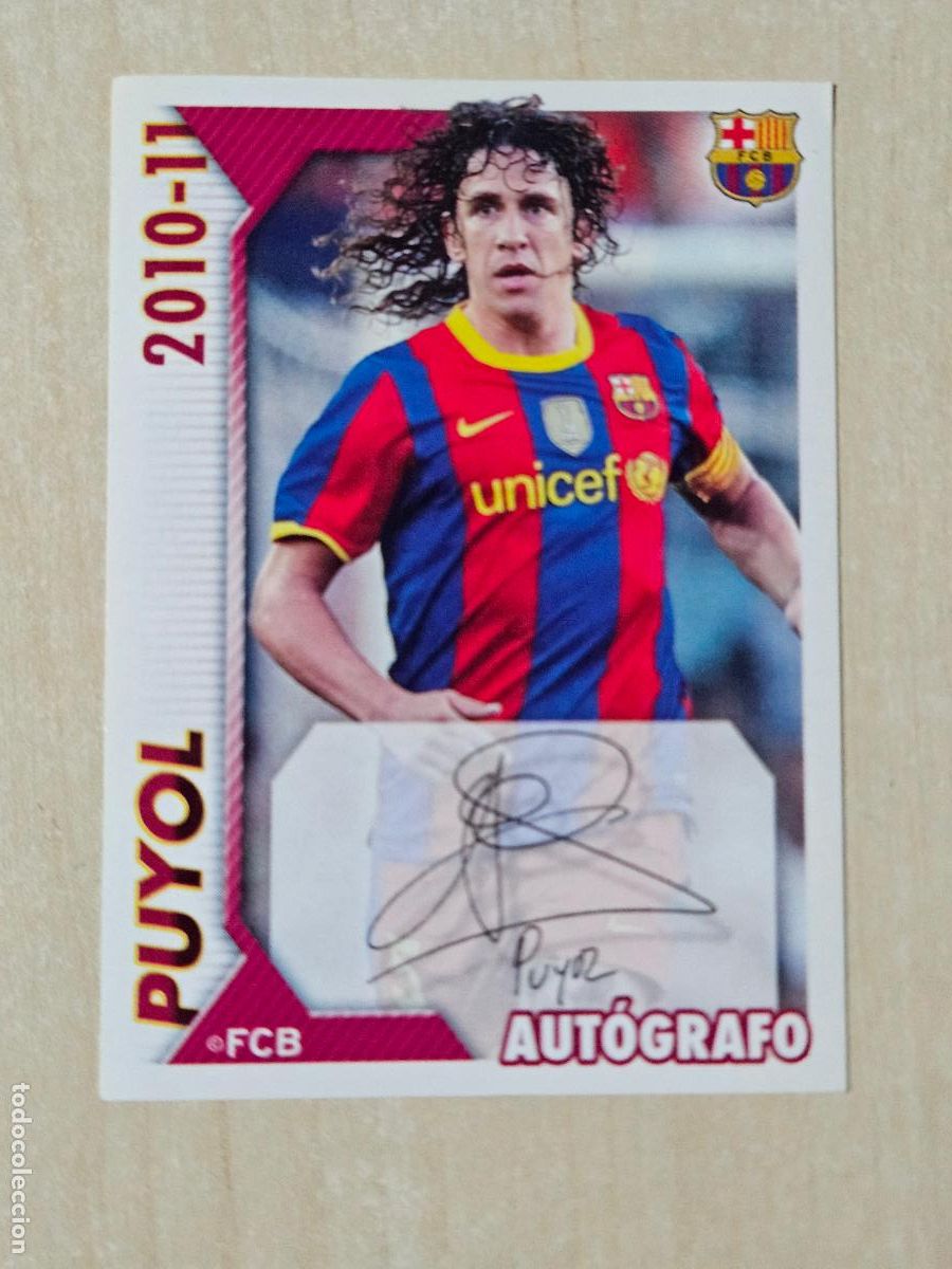 Figurine di Calcio: CROMO N&ordm; 35 PUYOL - COLECCION OFICIAL BARCELONA LIGA 2010 2011 - 10 11 SIN PEGAR