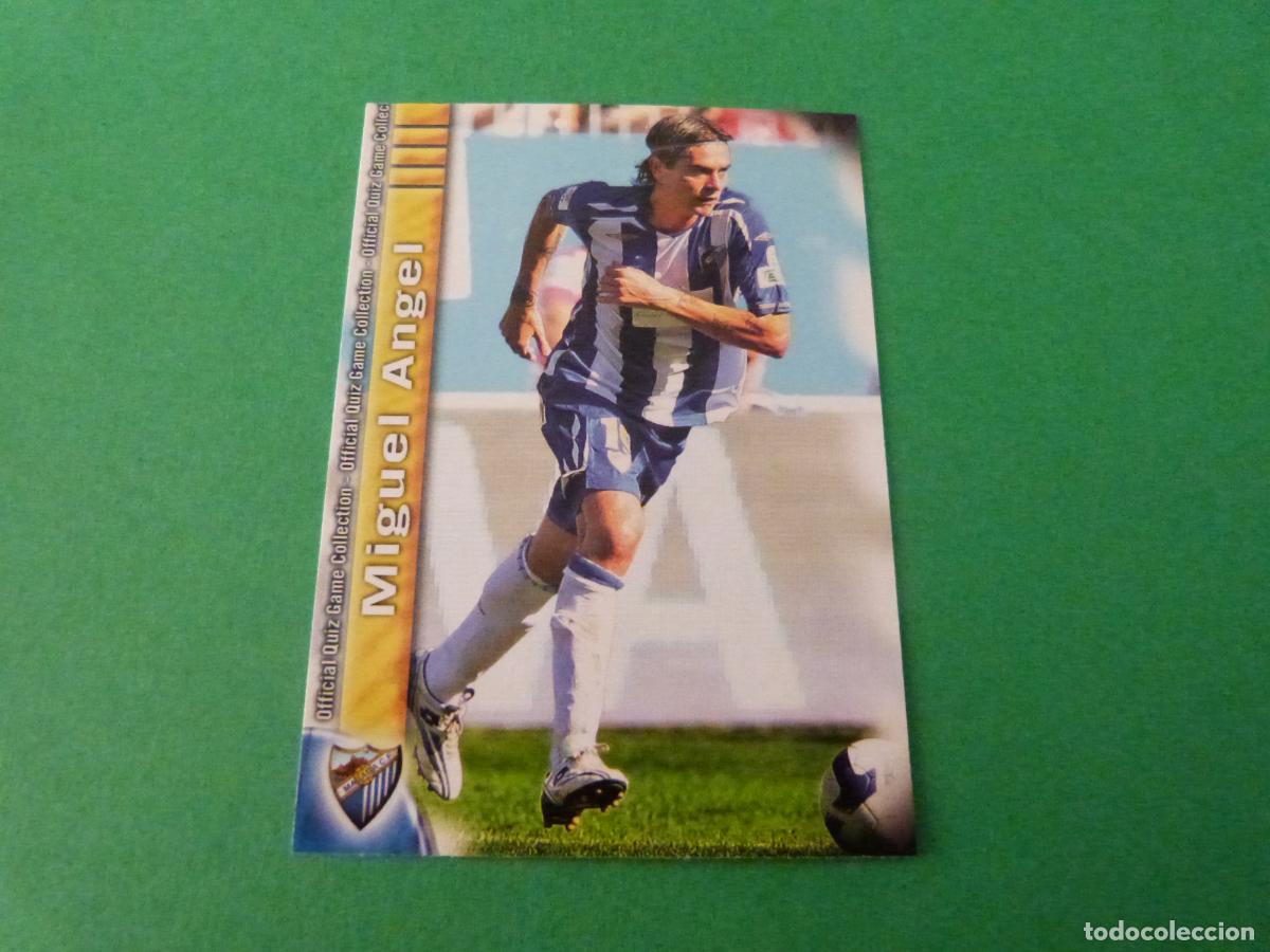 Figurine di Calcio: TRADING CARD FUTBOL MIGUEL ANGEL MALAGA C.F. BAJA N&ordm; 201 FICHAS LIGA MUNDICROMO 2009-2010/09-10