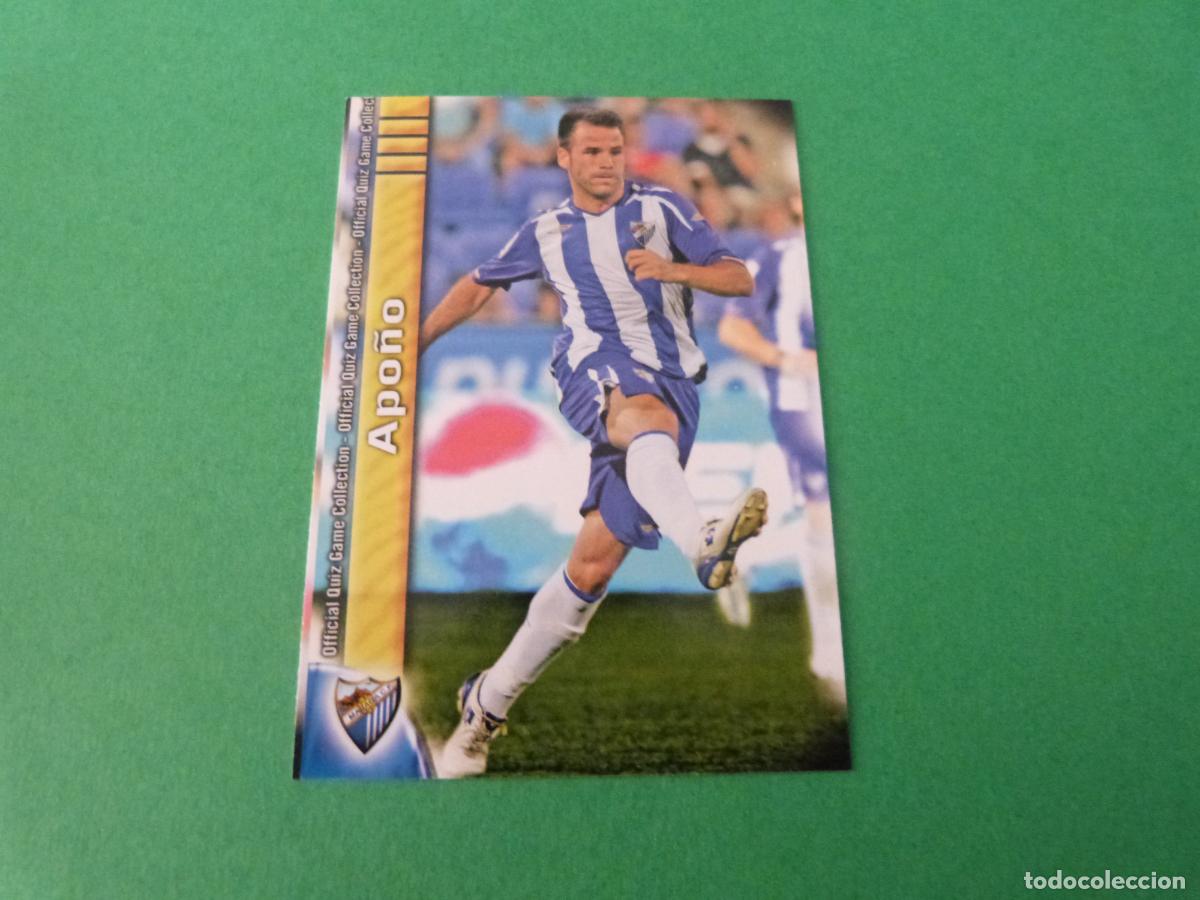 Figurine di Calcio: TRADING CARD FUTBOL APO&Ntilde;O MALAGA C.F. N&ordm; 200 FICHAS LIGA MUNDICROMO 2009-2010/09-10