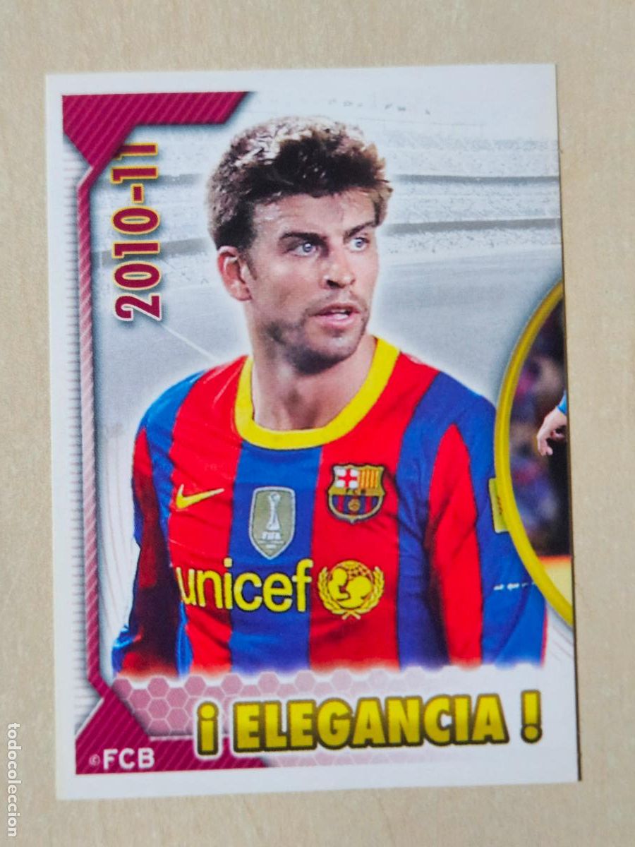 Figurine di Calcio: CROMO N&ordm; 42 PIQUE - COLECCION OFICIAL BARCELONA LIGA 2010 2011 - 10 11 SIN PEGAR