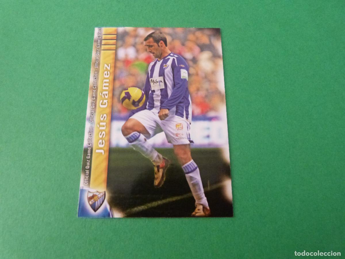 Figurine di Calcio: TRADING CARD FUTBOL JESUS GAMEZ MALAGA C.F. N&ordm; 199 FICHAS LIGA MUNDICROMO 2009-2010/09-10