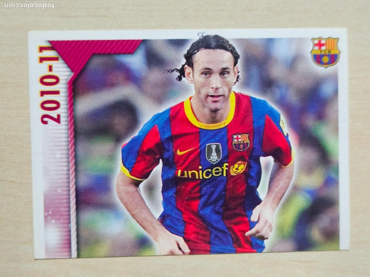 Figurine di Calcio: CROMO N&ordm; 45 MILITO - COLECCION OFICIAL BARCELONA LIGA 2010 2011 - 10 11 SIN PEGAR