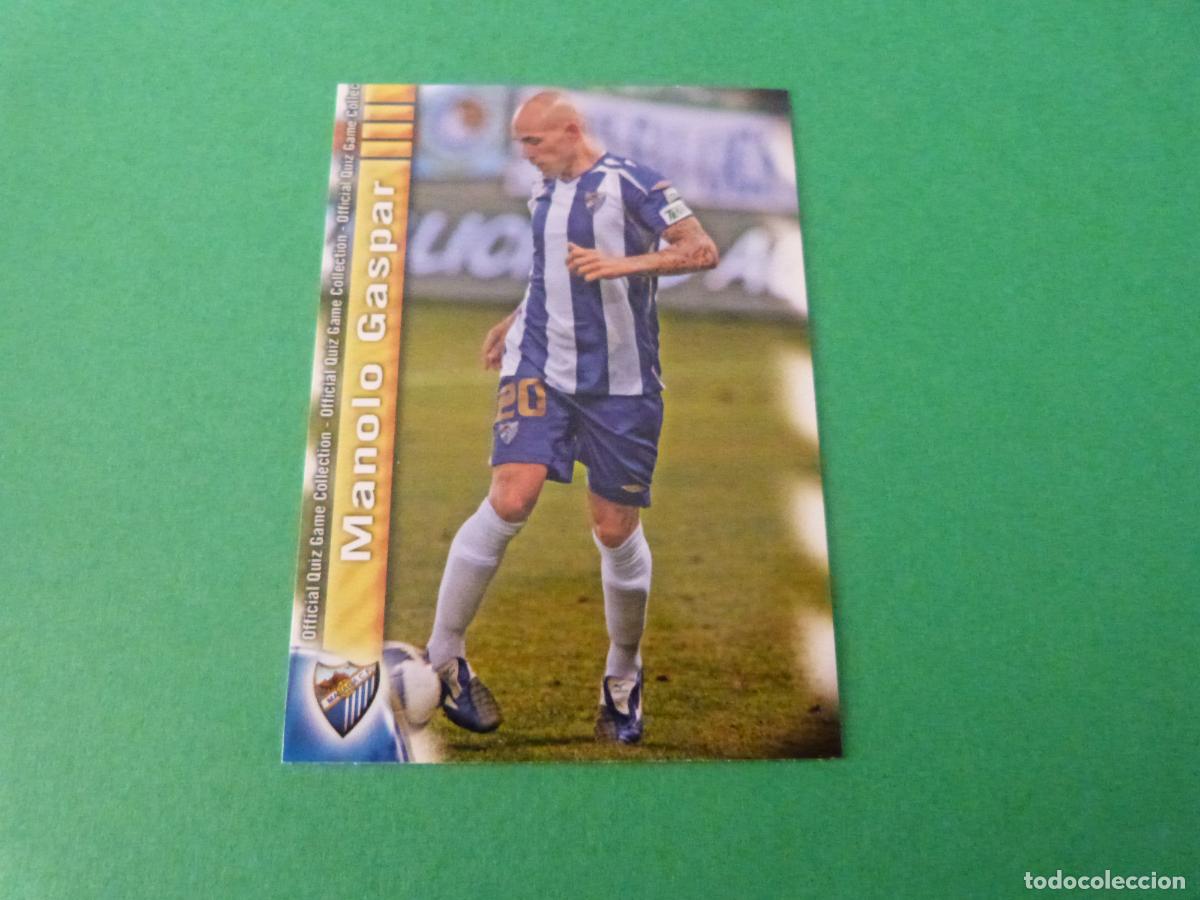 Fu&szlig;ball-Sticker: TRADING CARD FUTBOL MANOLO GASPAR MALAGA C.F. N&ordm; 198 FICHAS LIGA MUNDICROMO 2009-2010/09-10