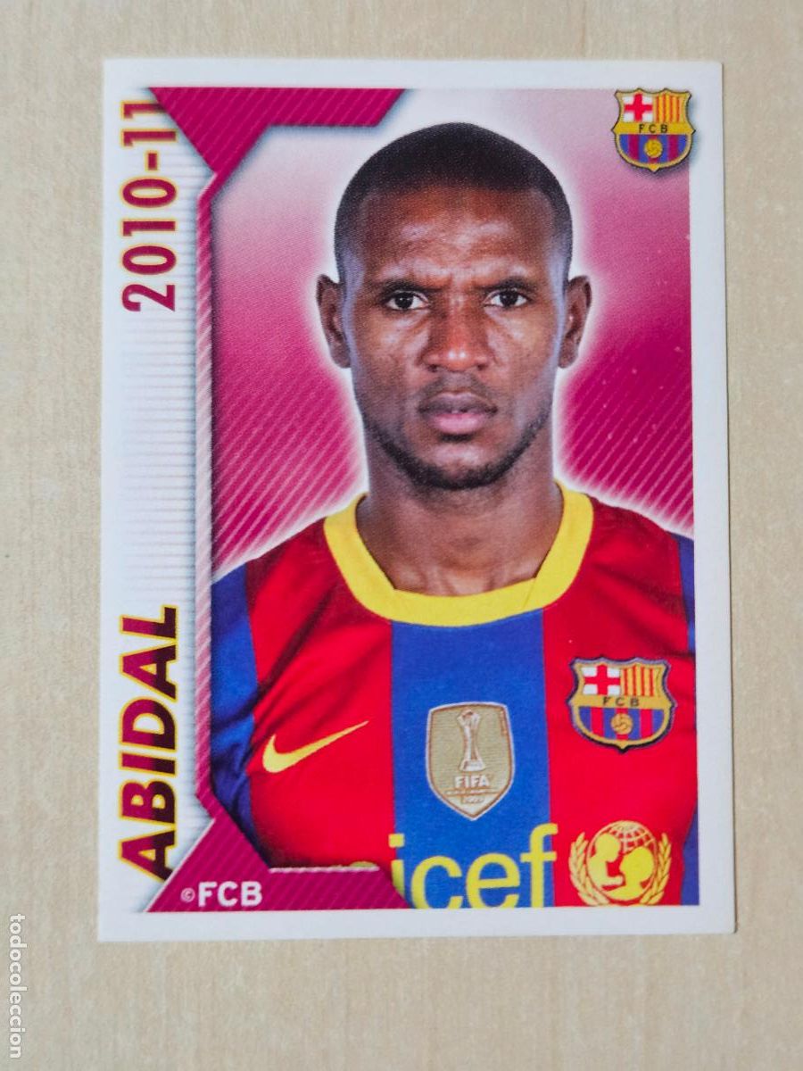 Fu&szlig;ball-Sticker: CROMO N&ordm; 50 ABIDAL - COLECCION OFICIAL BARCELONA LIGA 2010 2011 - 10 11 SIN PEGAR