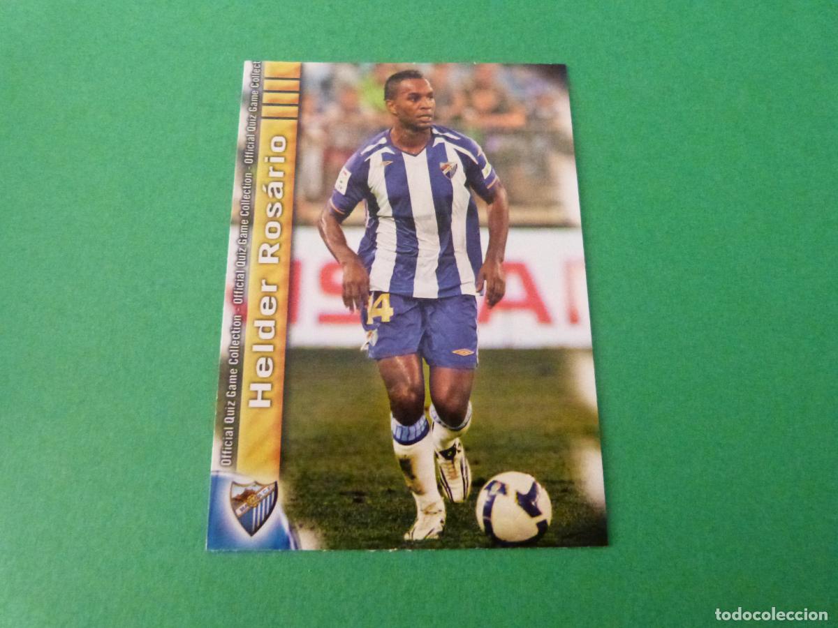 Fu&szlig;ball-Sticker: TRADING CARD FUTBOL HELDER ROSARIO MALAGA C.F. N&ordm; 197 FICHAS LIGA MUNDICROMO 2009-2010/09-10