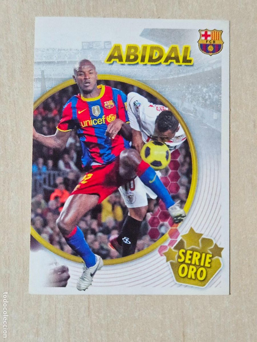 Cromos de f&uacute;tbol: CROMO N&ordm; 55 ABIDAL - COLECCION OFICIAL BARCELONA LIGA 2010 2011 - 10 11 SIN PEGAR