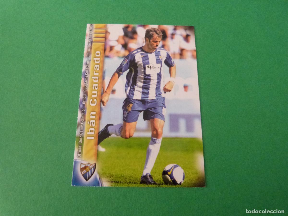 Cromos de f&uacute;tbol: TRADING CARD FUTBOL IBAN CUADRADO MALAGA C.F. N&ordm; 196 FICHAS LIGA MUNDICROMO 2009-2010/09-10