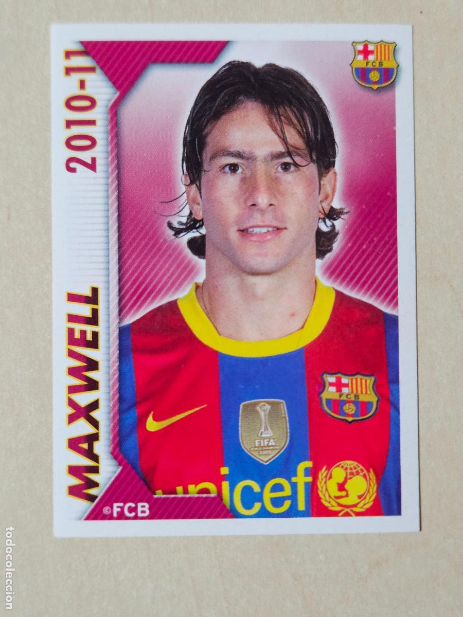 Cromos de f&uacute;tbol: CROMO N&ordm; 56 MAXWELL - COLECCION OFICIAL BARCELONA LIGA 2010 2011 - 10 11 SIN PEGAR
