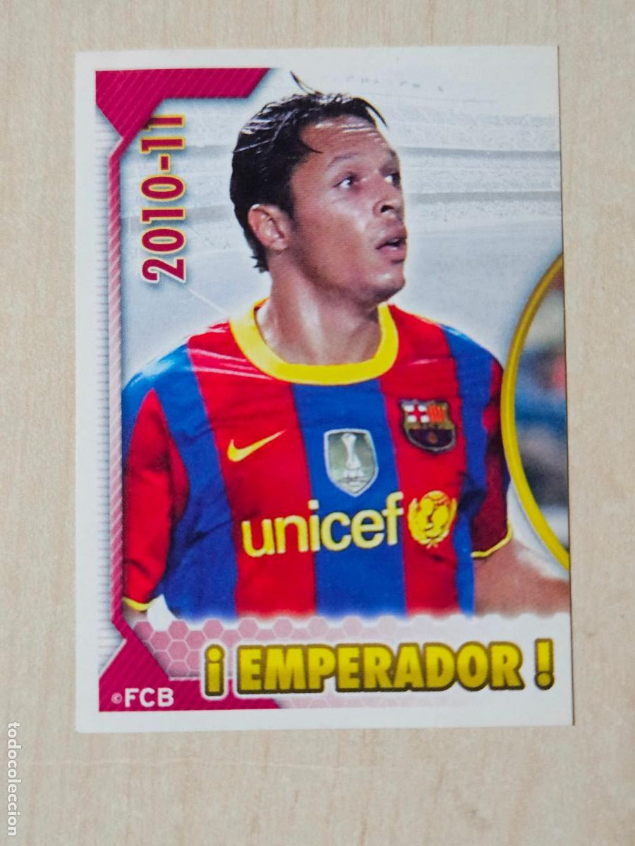 Cromos de f&uacute;tbol: CROMO N&ordm; 66 ADRIANO - COLECCION OFICIAL BARCELONA LIGA 2010 2011 - 10 11 SIN PEGAR