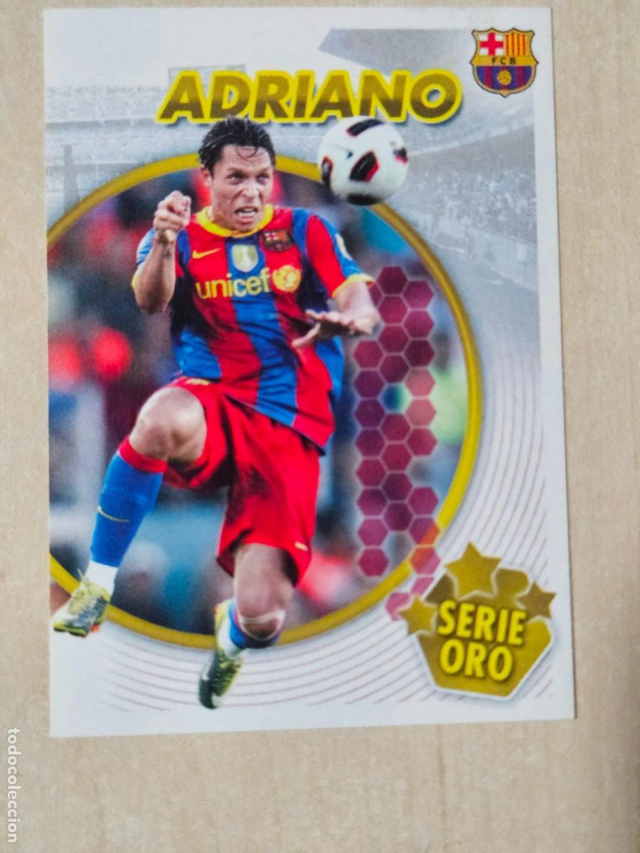 Cromos de f&uacute;tbol: CROMO N&ordm; 67 ADRIANO - COLECCION OFICIAL BARCELONA LIGA 2010 2011 - 10 11 SIN PEGAR