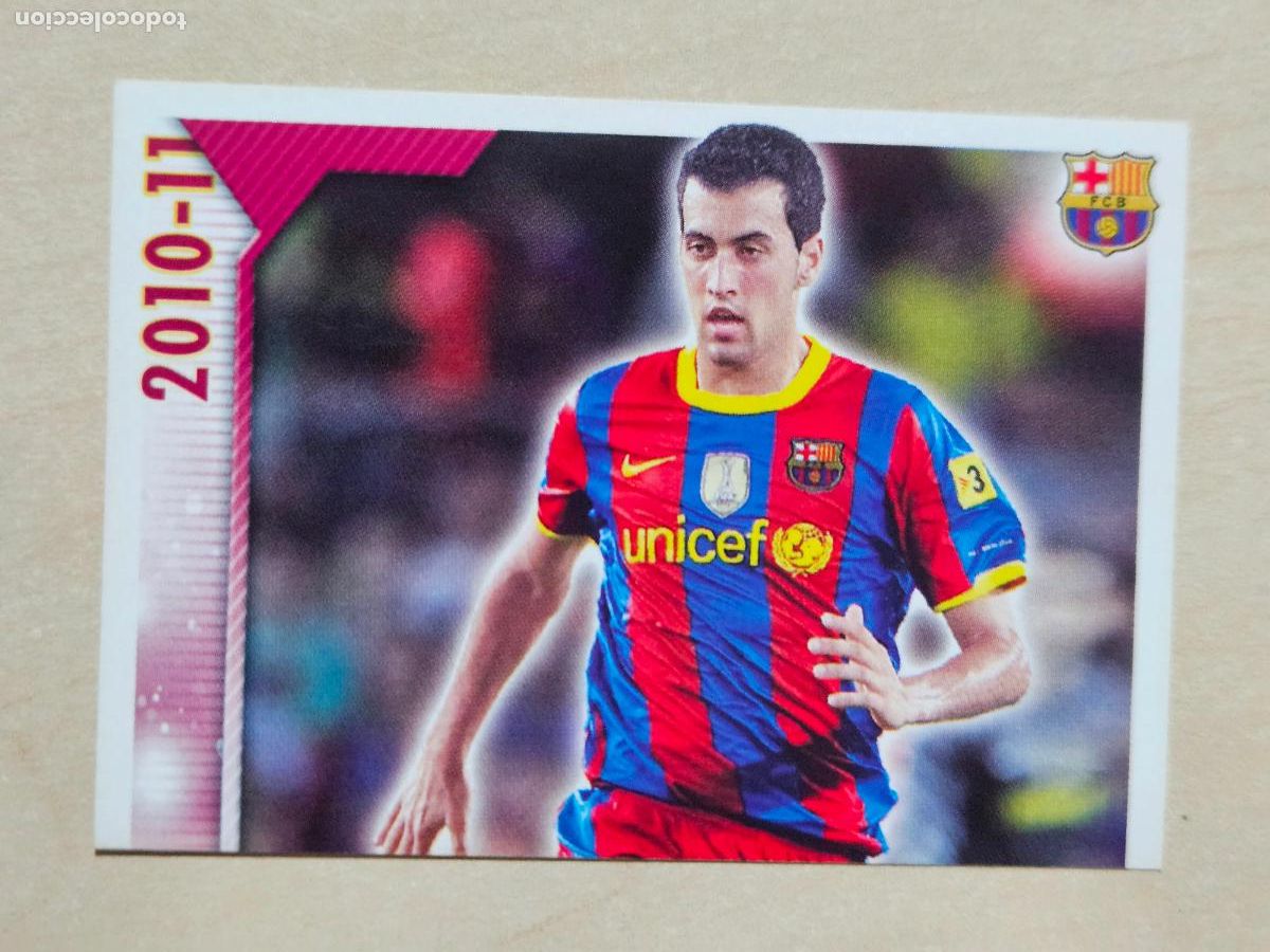 Cromos de Futebol: CROMO N&ordm; 69 SERGIO BUSQUETS - COLECCION OFICIAL BARCELONA LIGA 2010 2011 - 10 11 SIN PEGAR