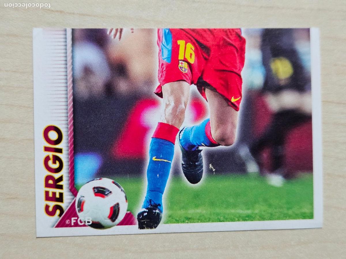 Cromos de Futebol: CROMO N&ordm; 70 SERGIO BUSQUETS - COLECCION OFICIAL BARCELONA LIGA 2010 2011 - 10 11 SIN PEGAR