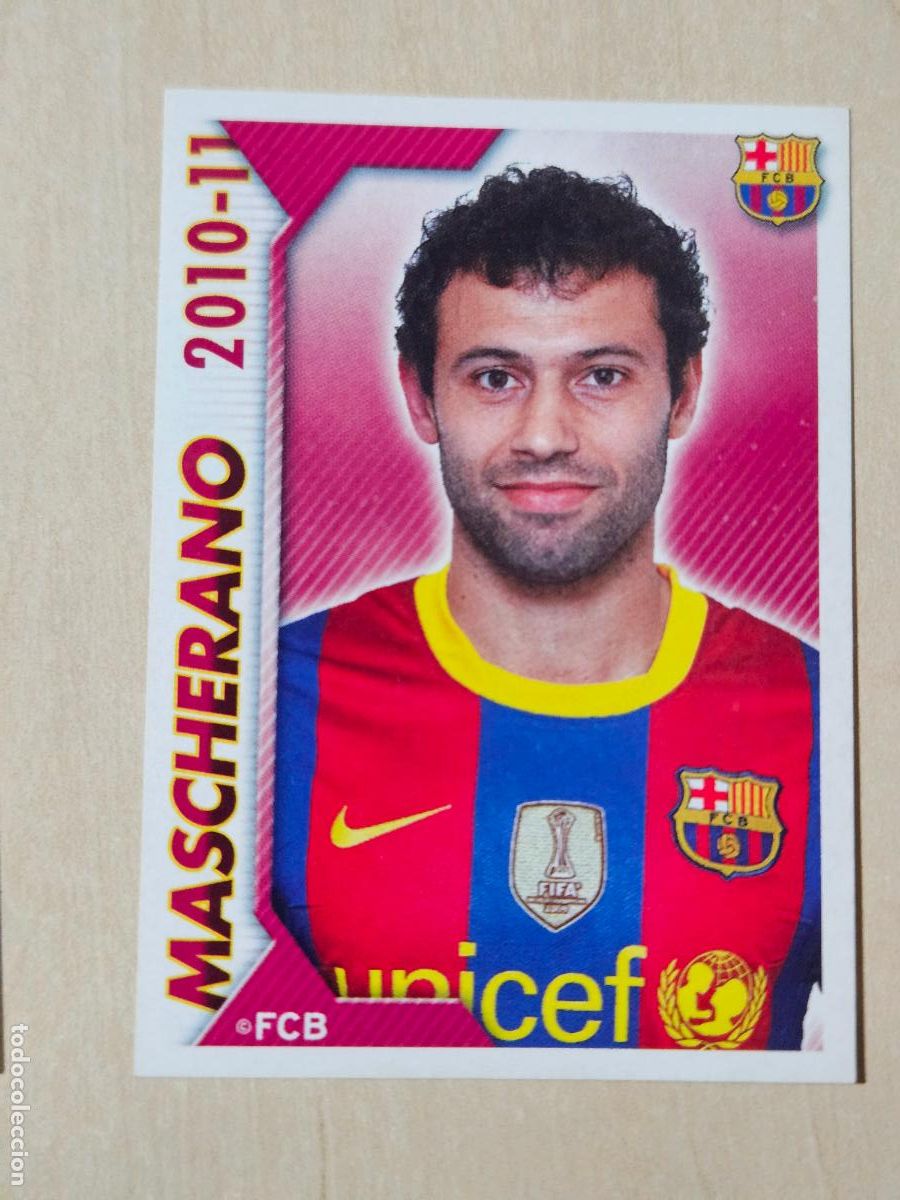 Cromos de f&uacute;tbol: CROMO N&ordm; 74 MASCHERANO - COLECCION OFICIAL BARCELONA LIGA 2010 2011 - 10 11 SIN PEGAR