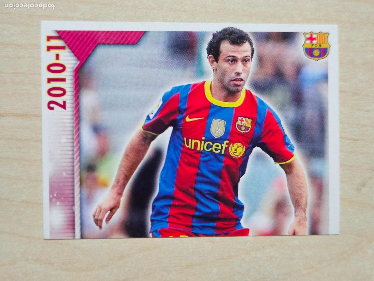 Cromos de f&uacute;tbol: CROMO N&ordm; 75 MASCHERANO - COLECCION OFICIAL BARCELONA LIGA 2010 2011 - 10 11 SIN PEGAR