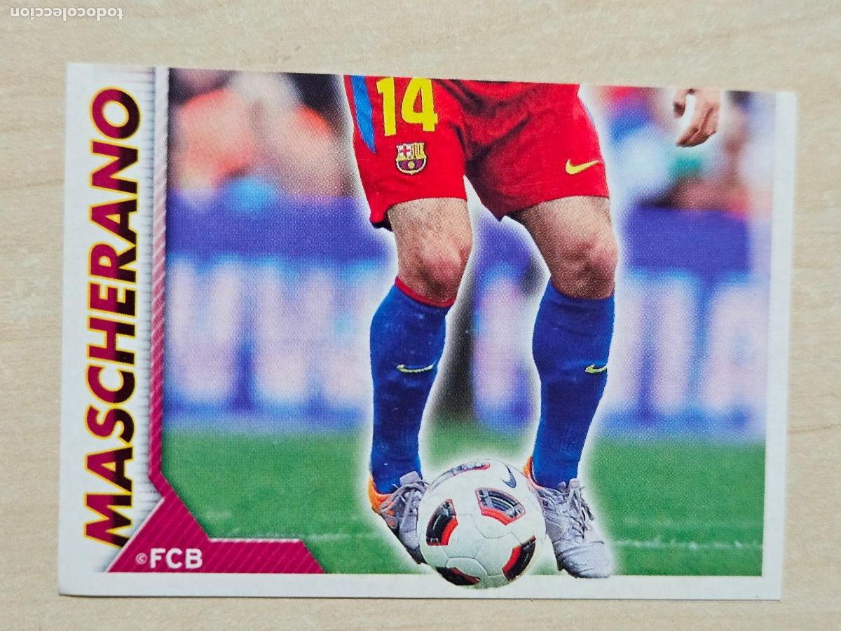 Cromos de f&uacute;tbol: CROMO N&ordm; 76 MASCHERANO - COLECCION OFICIAL BARCELONA LIGA 2010 2011 - 10 11 SIN PEGAR