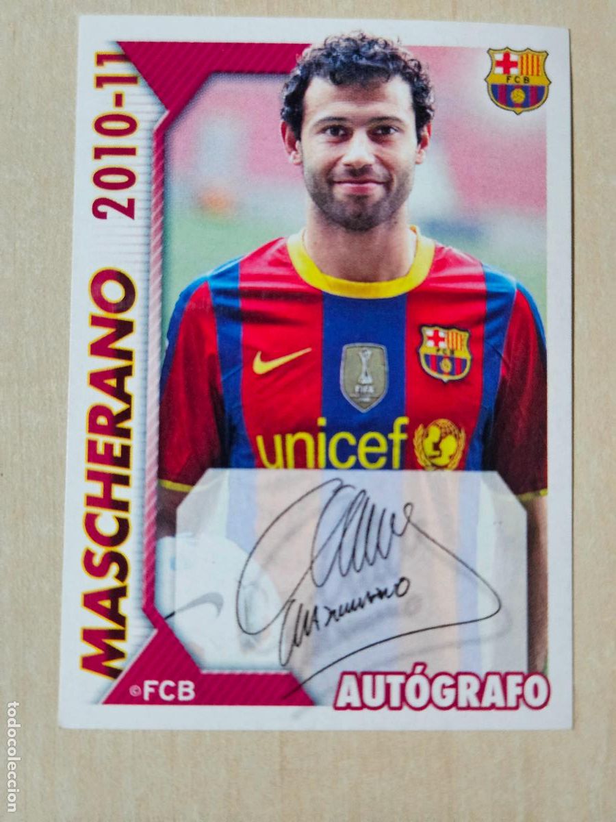Cromos de f&uacute;tbol: CROMO N&ordm; 77 MASCHERANO - COLECCION OFICIAL BARCELONA LIGA 2010 2011 - 10 11 SIN PEGAR