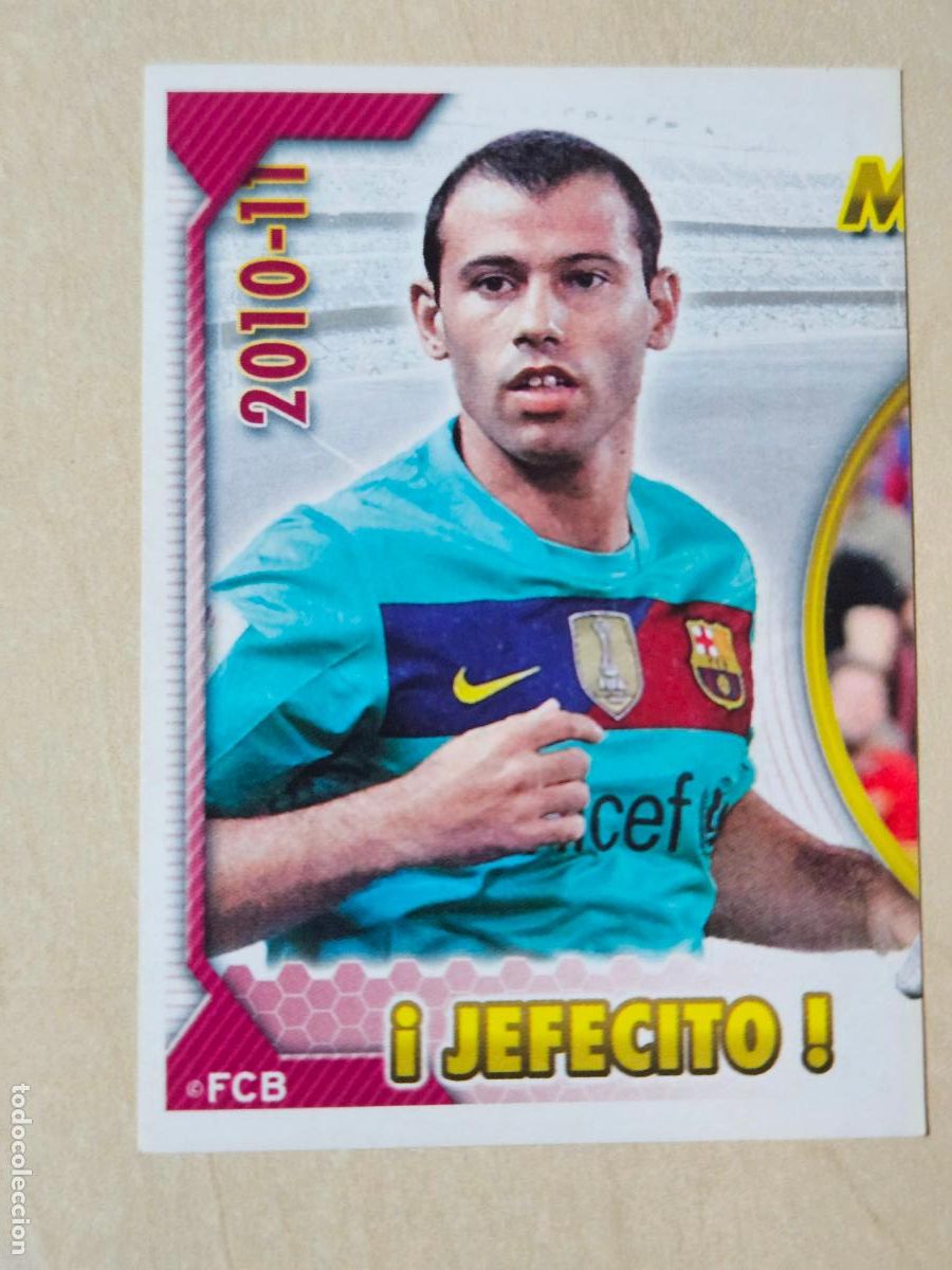 Cromos de f&uacute;tbol: CROMO N&ordm; 78 MASCHERANO - COLECCION OFICIAL BARCELONA LIGA 2010 2011 - 10 11 SIN PEGAR