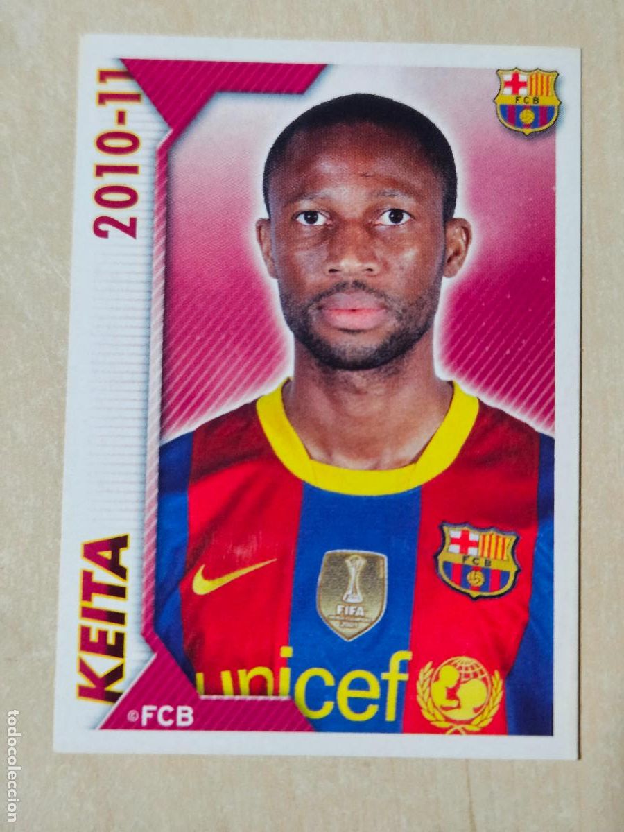 Cromos de f&uacute;tbol: CROMO N&ordm; 80 KEITA - COLECCION OFICIAL BARCELONA LIGA 2010 2011 - 10 11 SIN PEGAR