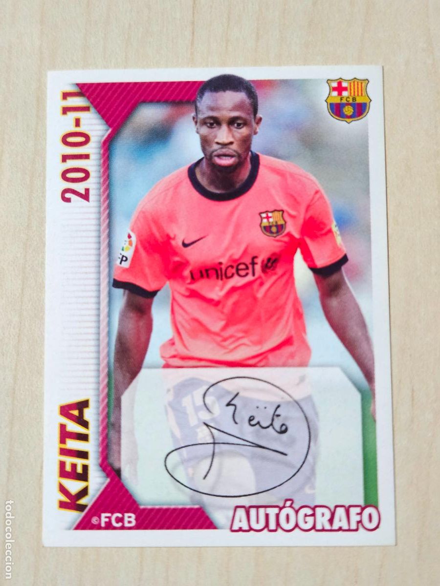 Cromos de f&uacute;tbol: CROMO N&ordm; 83 KEITA - COLECCION OFICIAL BARCELONA LIGA 2010 2011 - 10 11 SIN PEGAR