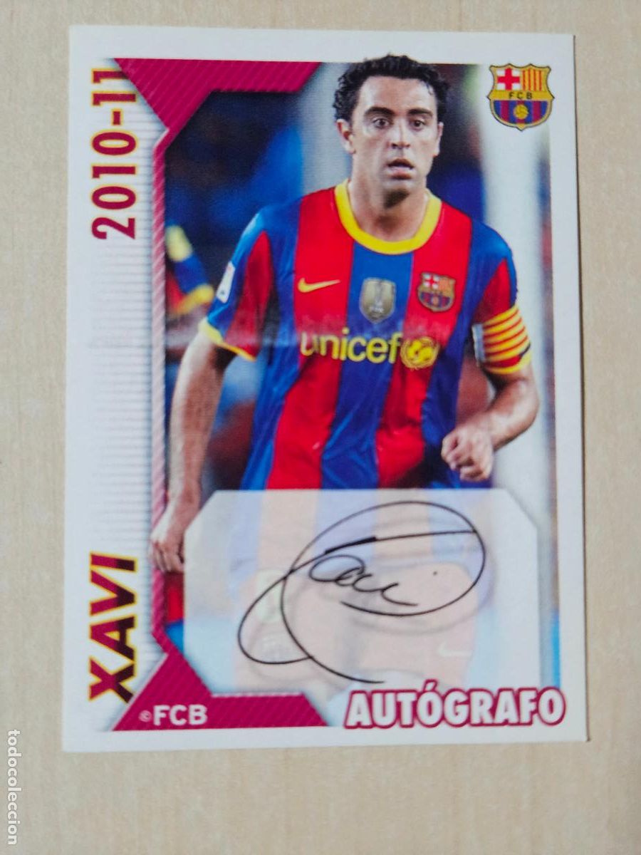 Cromos de f&uacute;tbol: CROMO N&ordm; 89 XAVI - COLECCION OFICIAL BARCELONA LIGA 2010 2011 - 10 11 SIN PEGAR