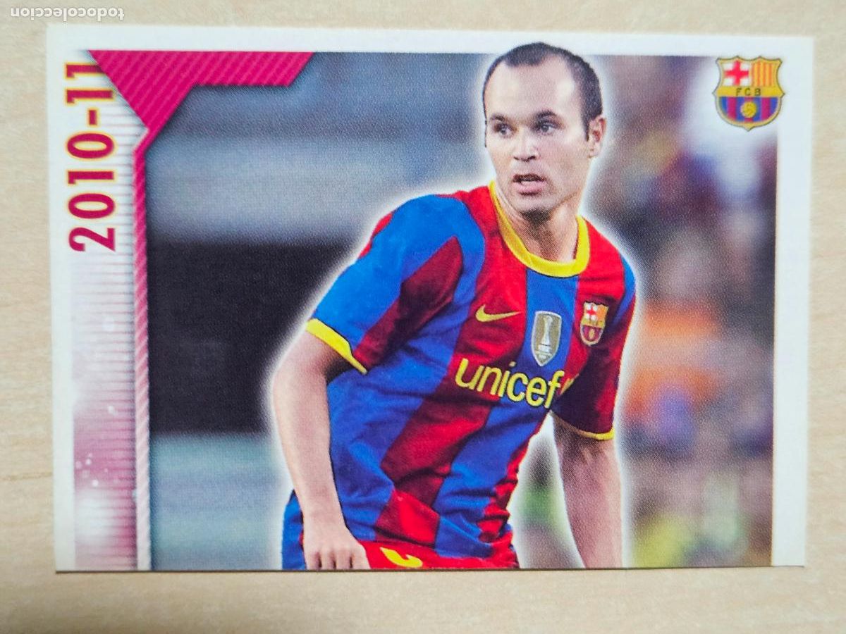 Cromos de f&uacute;tbol: CROMO N&ordm; 93 INIESTA - COLECCION OFICIAL BARCELONA LIGA 2010 2011 - 10 11 SIN PEGAR