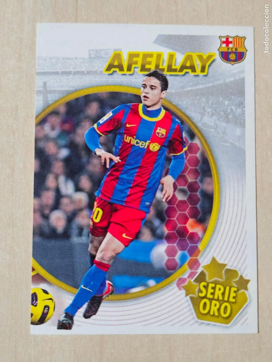 Cromos de f&uacute;tbol: CROMO N&ordm; 103 AFELLAY - COLECCION OFICIAL BARCELONA LIGA 2010 2011 - 10 11 SIN PEGAR