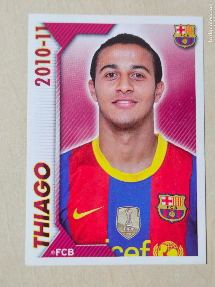 Cromos de f&uacute;tbol: CROMO N&ordm; 104 THIAGO - COLECCION OFICIAL BARCELONA LIGA 2010 2011 - 10 11 SIN PEGAR