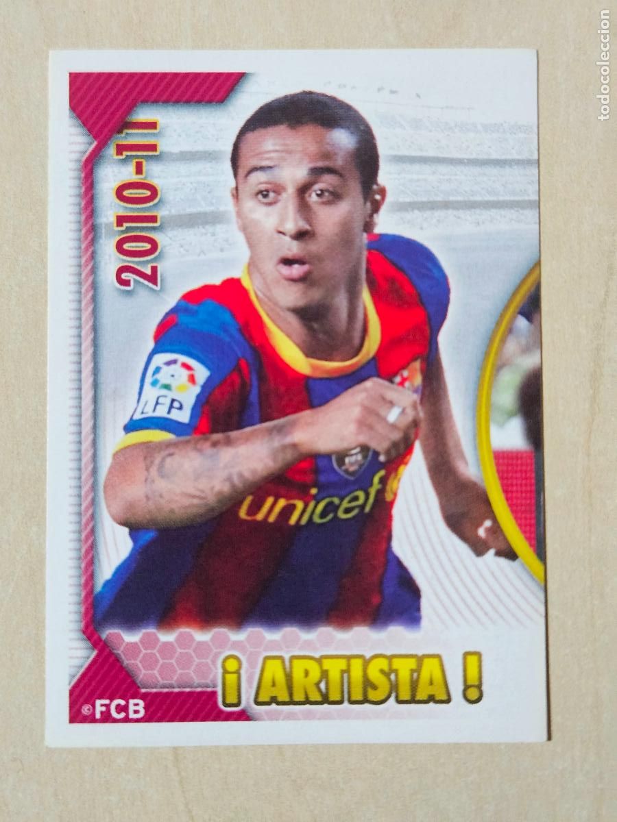 Cromos de f&uacute;tbol: CROMO N&ordm; 108 THIAGO - COLECCION OFICIAL BARCELONA LIGA 2010 2011 - 10 11 SIN PEGAR