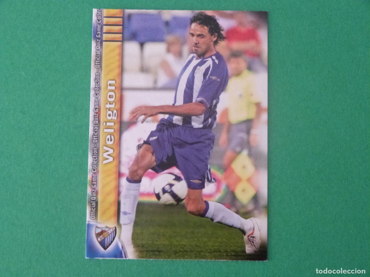 Cromos de f&uacute;tbol: TRADING CARD FUTBOL WELIGTON MALAGA C.F. ERROR N&ordm; 195 FICHAS LIGA MUNDICROMO 2009-2010/09-10