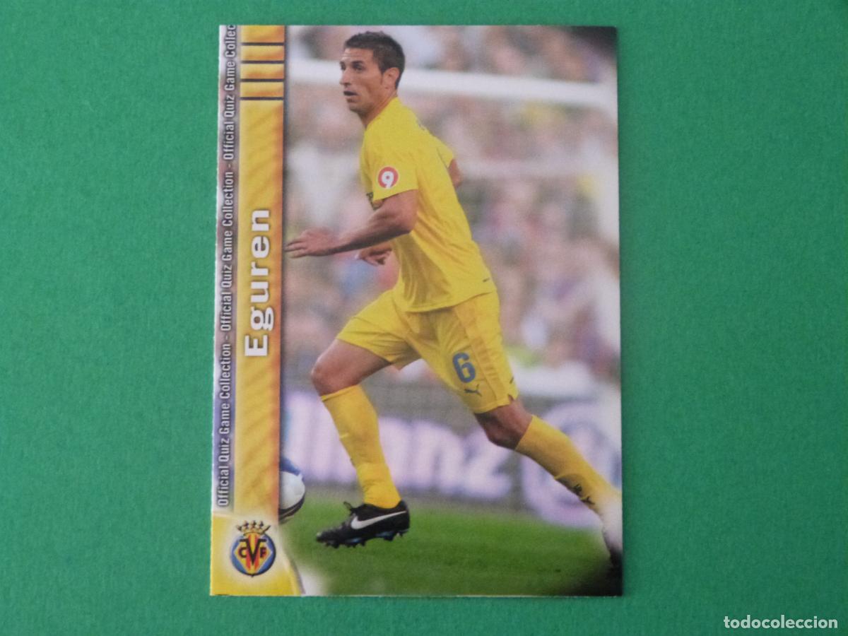 Cromos de f&uacute;tbol: TRADING CARD FUTBOL EGUREN VILLARREAL C.F. ERROR N&ordm; 123 FICHAS LIGA MUNDICROMO 2009-2010/09-10