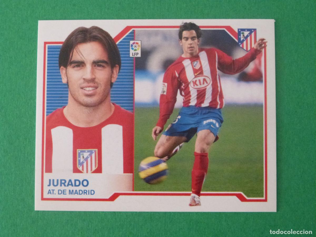 Cromos de f&uacute;tbol: CROMO FUTBOL JURADO ATLETICO DE MADRID SIN PEGAR LIGA ESTE 2007-2008/07-08