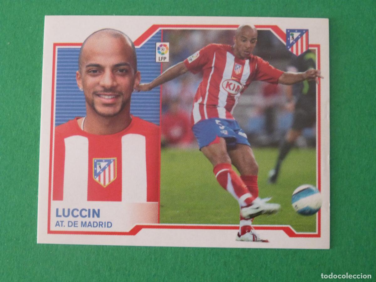 Cromos de f&uacute;tbol: CROMO FUTBOL LUCCIN ATLETICO DE MADRID BAJA SIN PEGAR LIGA ESTE 2007-2008/07-08