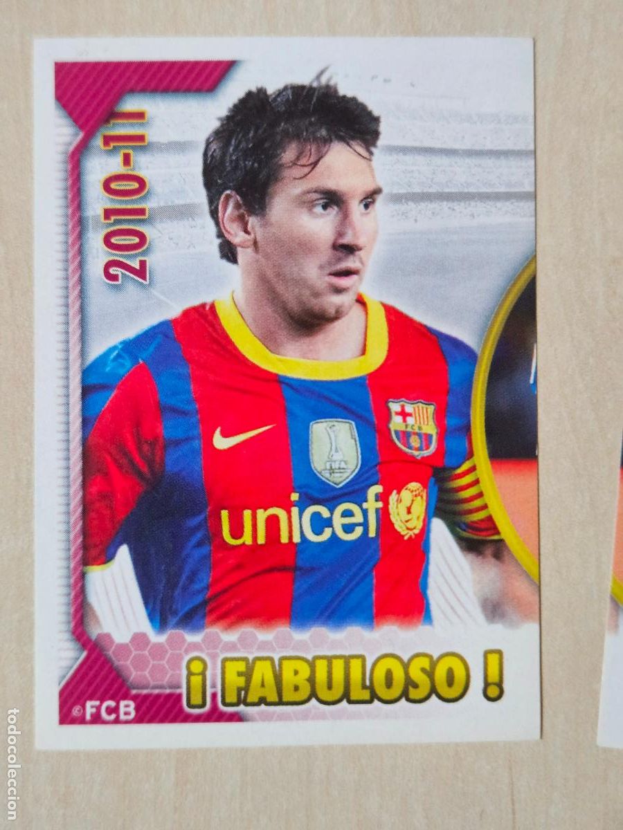 Football Stickers: CROMO N&ordm; 120 MESSI PUZZLE - COLECCION OFICIAL BARCELONA LIGA 2010 2011 - 10 11 SIN PEGAR