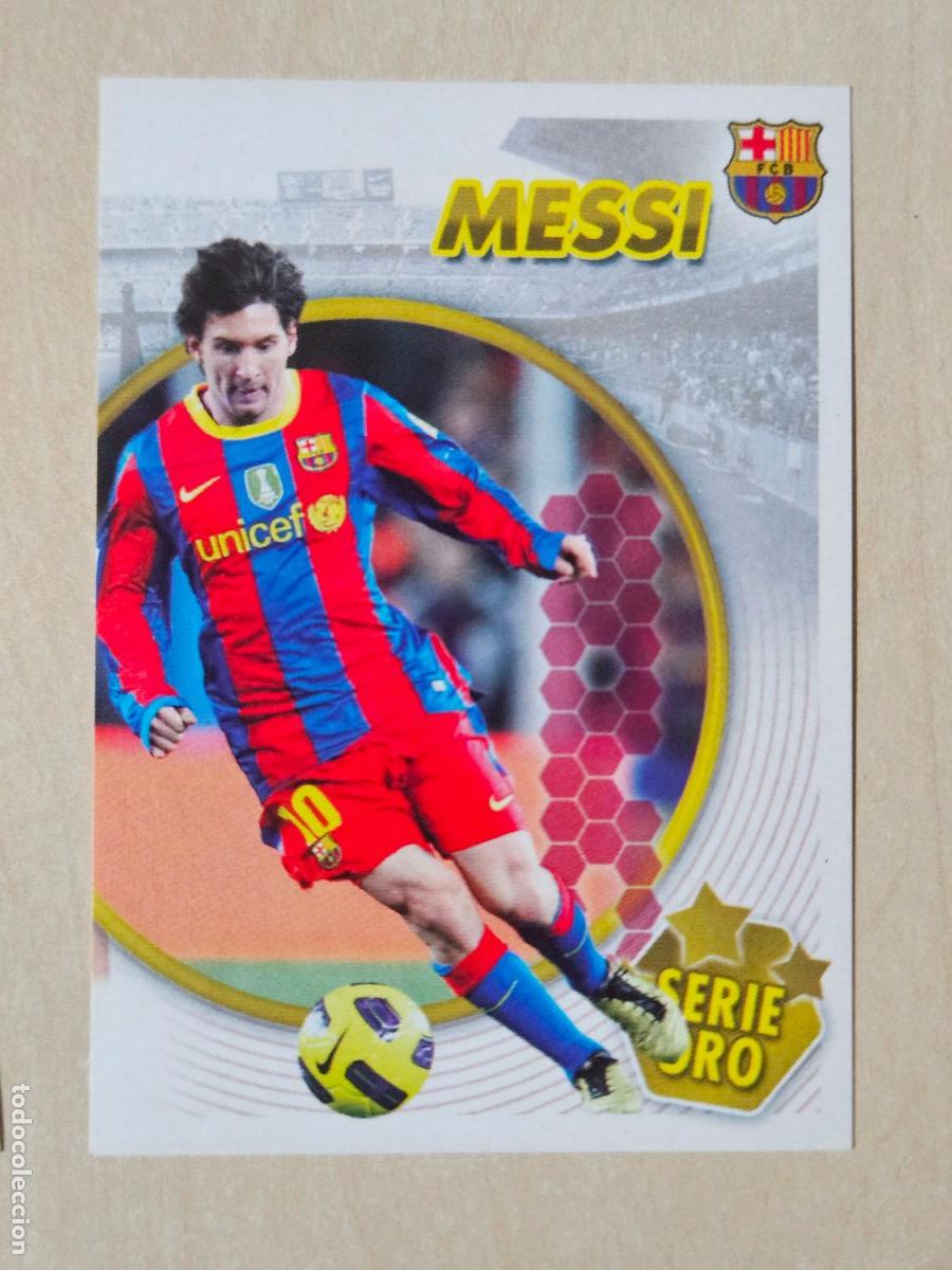 Football Stickers: CROMO N&ordm; 121 MESSI PUZZLE - COLECCION OFICIAL BARCELONA LIGA 2010 2011 - 10 11 SIN PEGAR