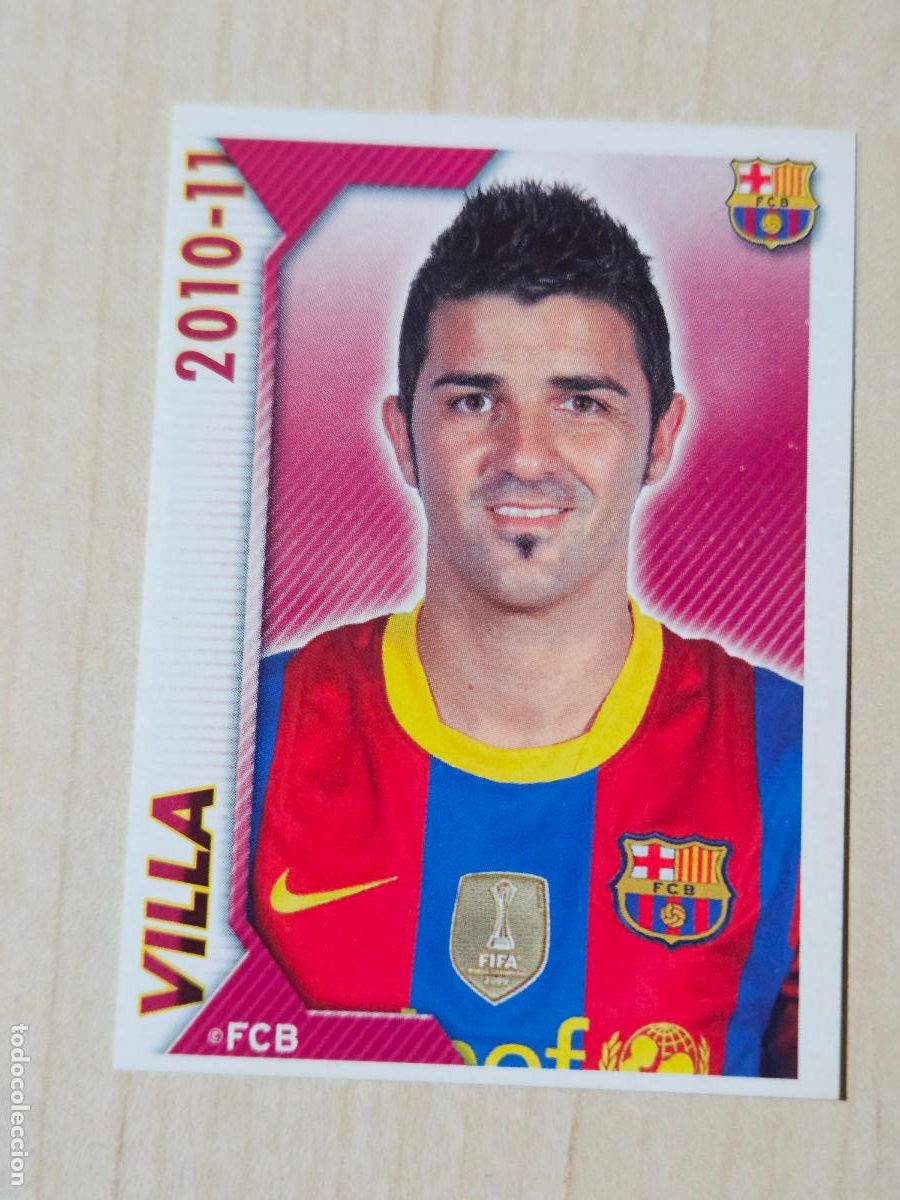 Cromos de f&uacute;tbol: CROMO N&ordm; 122 VILLA - COLECCION OFICIAL BARCELONA LIGA 2010 2011 - 10 11 SIN PEGAR