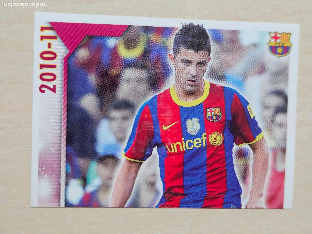 Cromos de f&uacute;tbol: CROMO N&ordm; 123 VILLA - COLECCION OFICIAL BARCELONA LIGA 2010 2011 - 10 11 SIN PEGAR