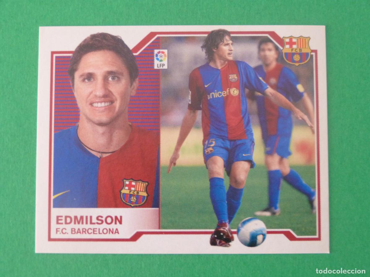 Cromos de f&uacute;tbol: CROMO FUTBOL EDMILSON F.C. BARCELONA SIN PEGAR LIGA ESTE 2007-2008/07-08