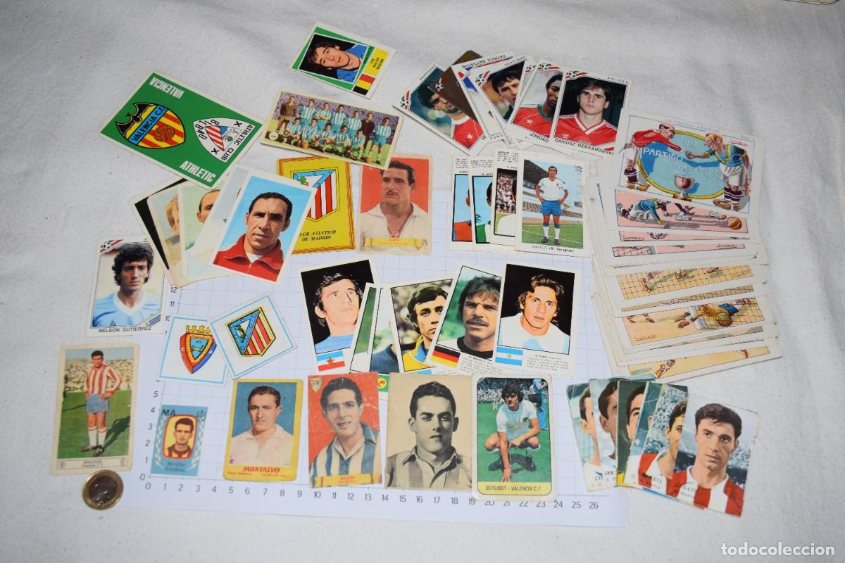 Cartes &agrave; collectionner de Football: Antiguos / Lote de 60 CROMOS variados - Diferentes editores, clases, &eacute;pocas... &iexcl;Mira fotos/detalles!
