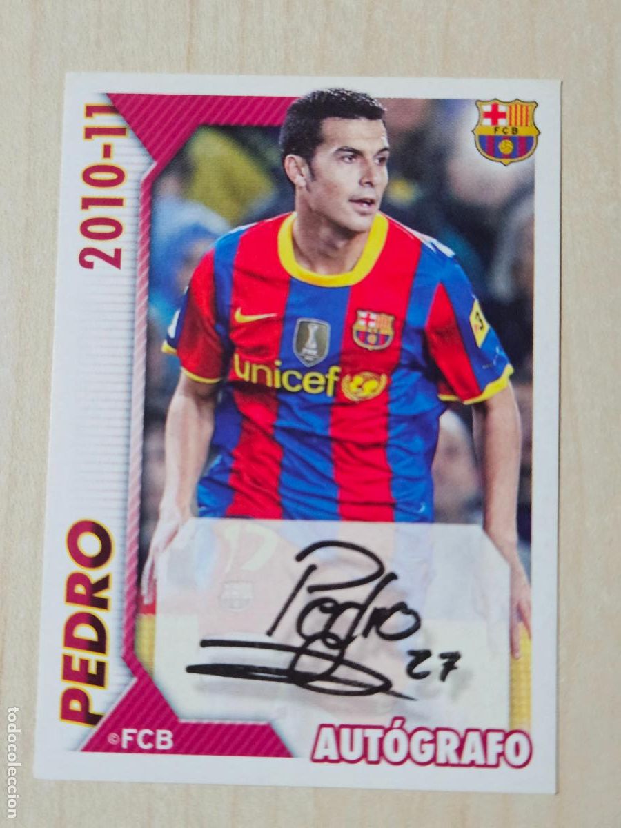 Fu&szlig;ball-Sticker: CROMO N&ordm; 137 PEDRI - COLECCION OFICIAL BARCELONA LIGA 2010 2011 - 10 11 SIN PEGAR