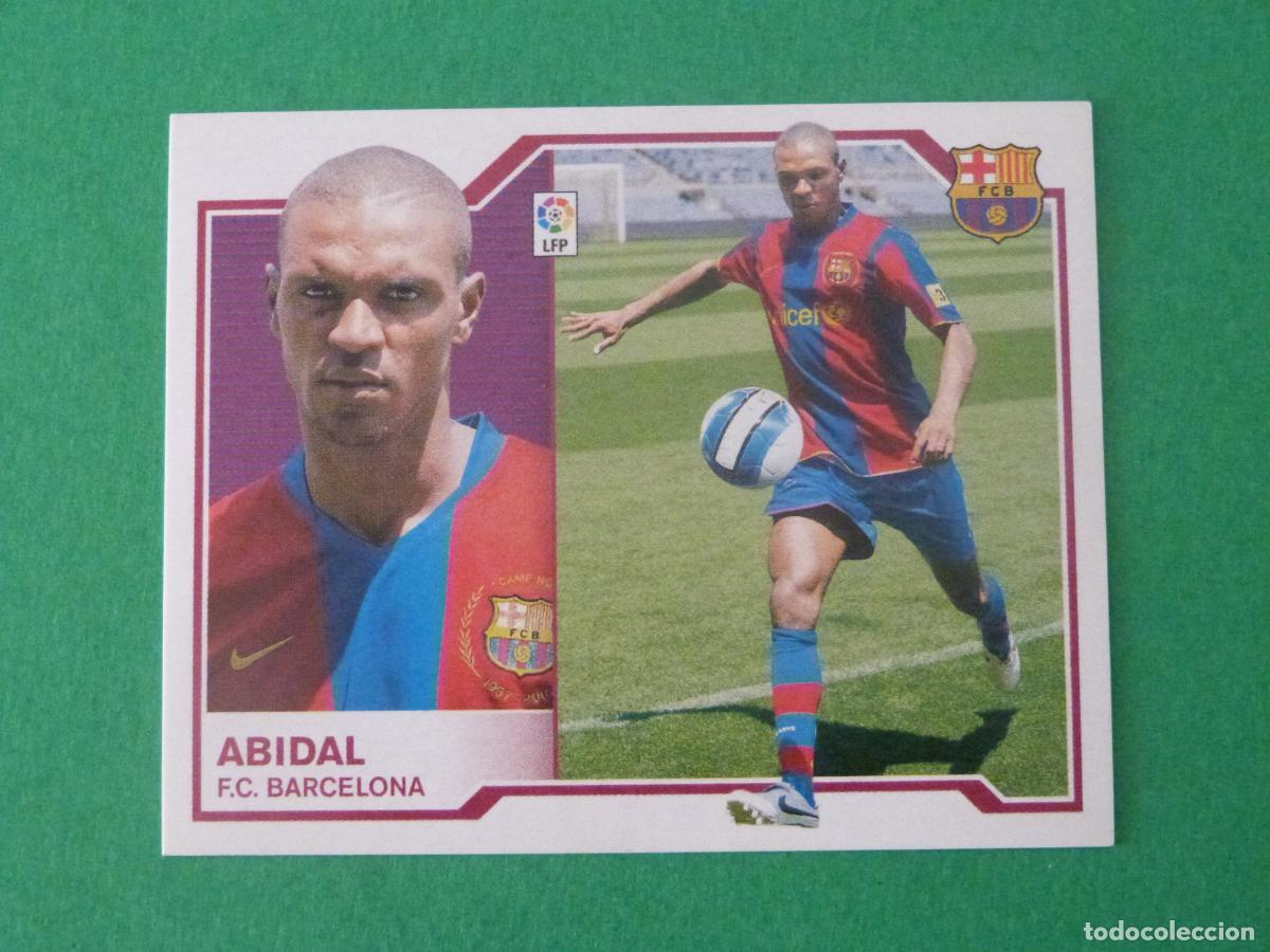 Cromos de Futebol: CROMO FUTBOL ABIDAL F.C. BARCELONA SIN PEGAR LIGA ESTE 2007-2008/07-08
