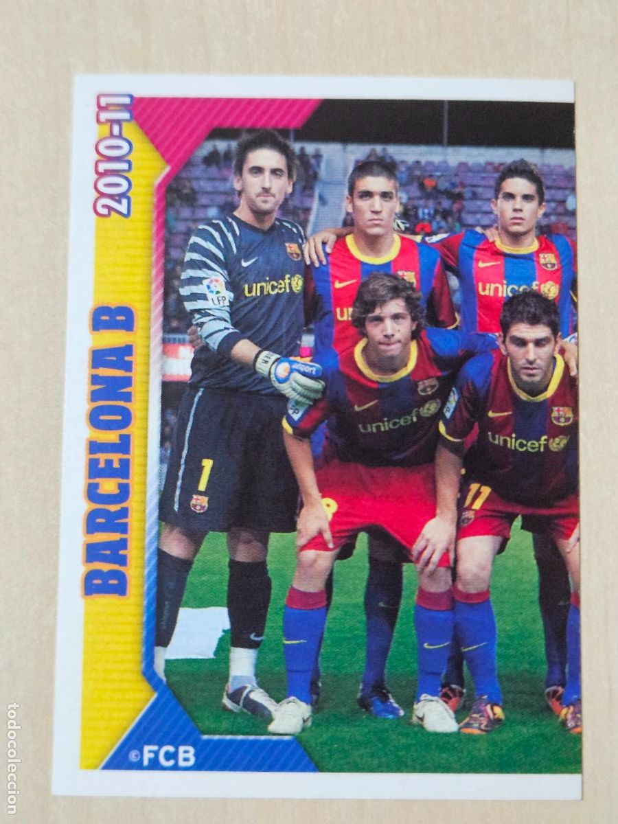 Cromos de Futebol: CROMO N&ordm; 140 BARCA B - COLECCION OFICIAL BARCELONA LIGA 2010 2011 - 10 11 SIN PEGAR
