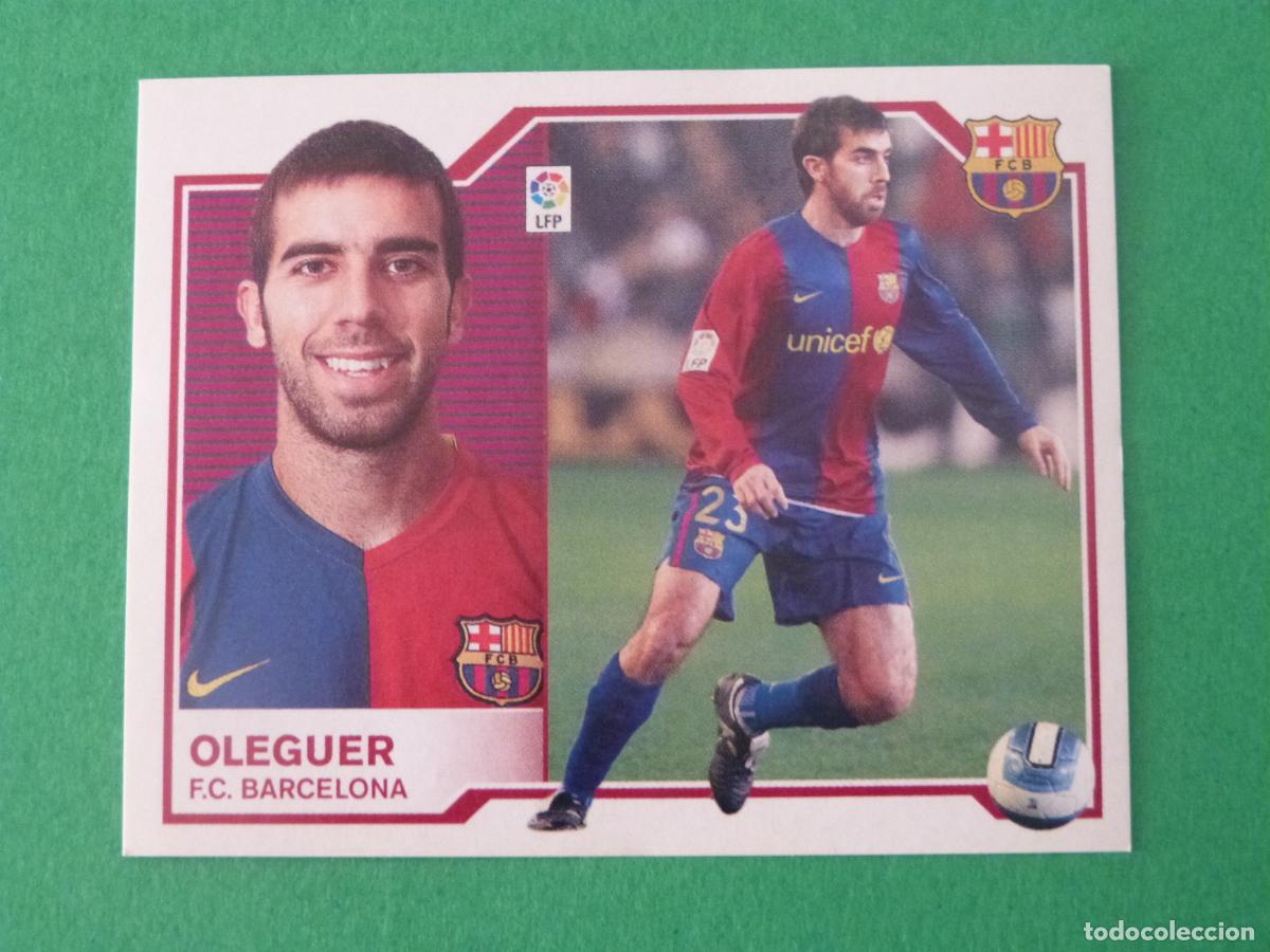 Cromos de Futebol: CROMO FUTBOL OLEGUER F.C. BARCELONA SIN PEGAR LIGA ESTE 2007-2008/07-08