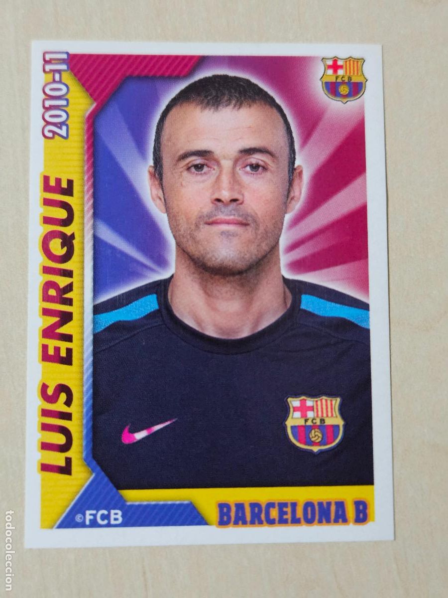 Cromos de f&uacute;tbol: CROMO N&ordm; 142 LUIS ENRIQUE - COLECCION OFICIAL BARCELONA LIGA 2010 2011 - 10 11 SIN PEGAR