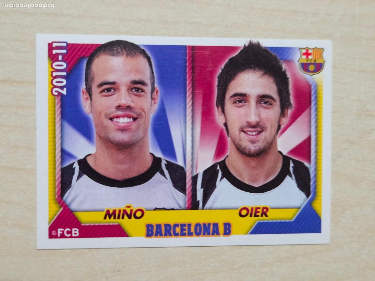 Cromos de f&uacute;tbol: CROMO N&ordm; 143 MI&Ntilde;O Y OIER - COLECCION OFICIAL BARCELONA LIGA 2010 2011 - 10 11 SIN PEGAR